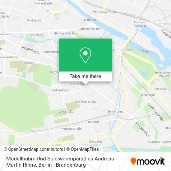 Modellbahn- Und Spielwarenparadies Andreas Martin Rinne map