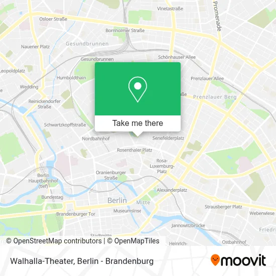 Walhalla-Theater map