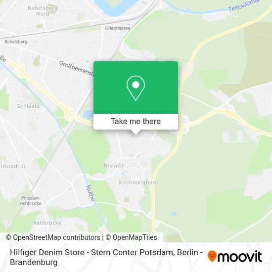 Hilfiger Denim Store - Stern Center Potsdam map