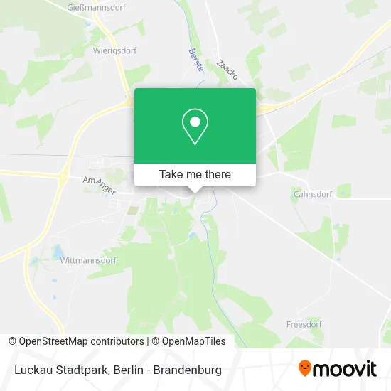 Luckau Stadtpark map