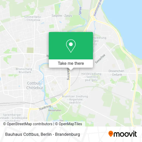 Bauhaus Cottbus map