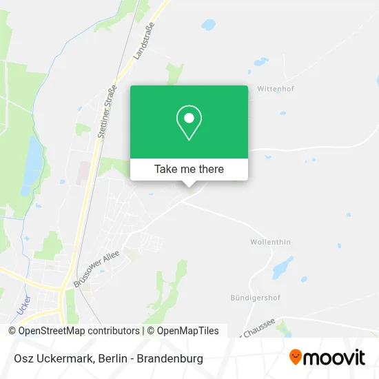Osz Uckermark map