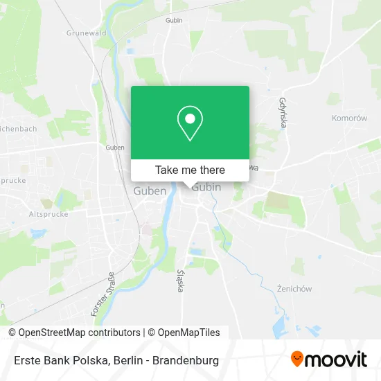 Erste Bank Polska map