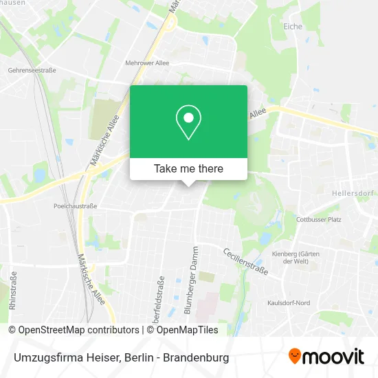 Umzugsfirma Heiser map