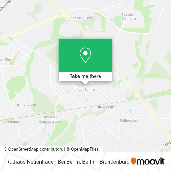 Rathaus Neuenhagen Bei Berlin map