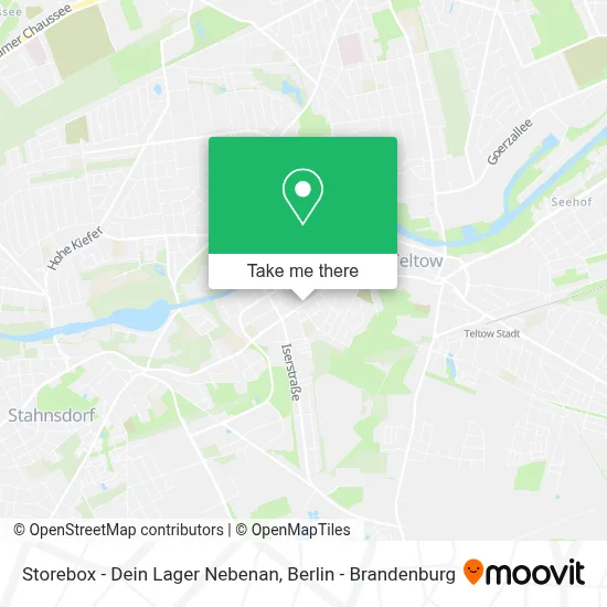 Storebox - Dein Lager Nebenan map
