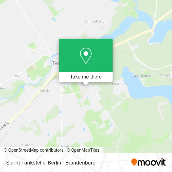 Sprint Tankstelle map