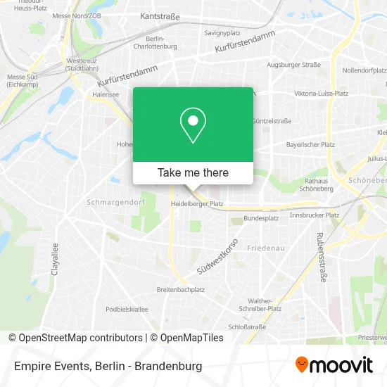 Empire Events map