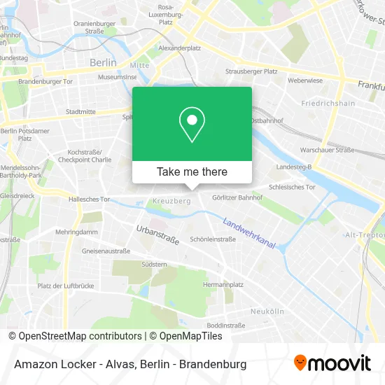 Amazon Locker - Alvas map