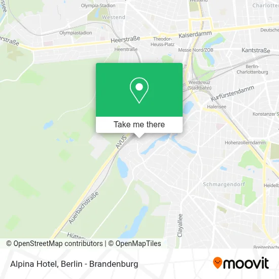 Hotel Alpina map