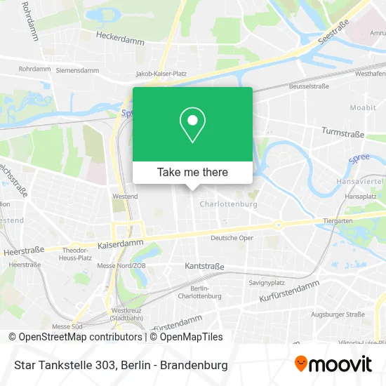 Star Tankstelle 303 map
