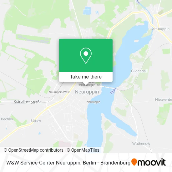W&W Service-Center Neuruppin map