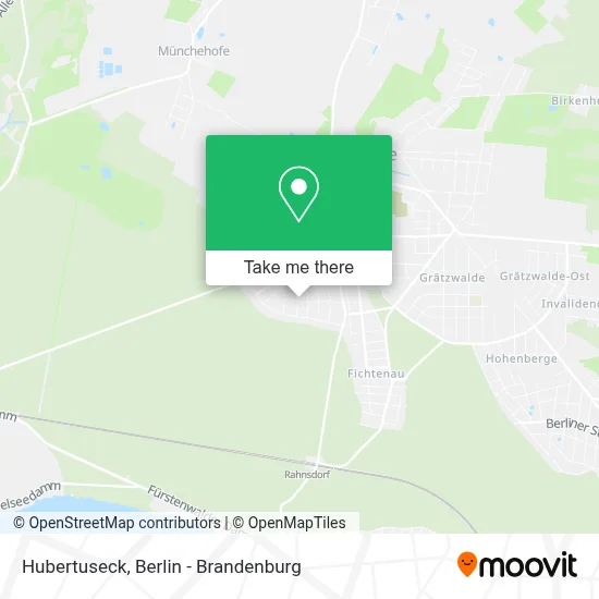 Hubertuseck map