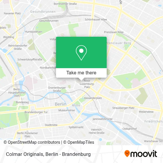 Colmar Originals map