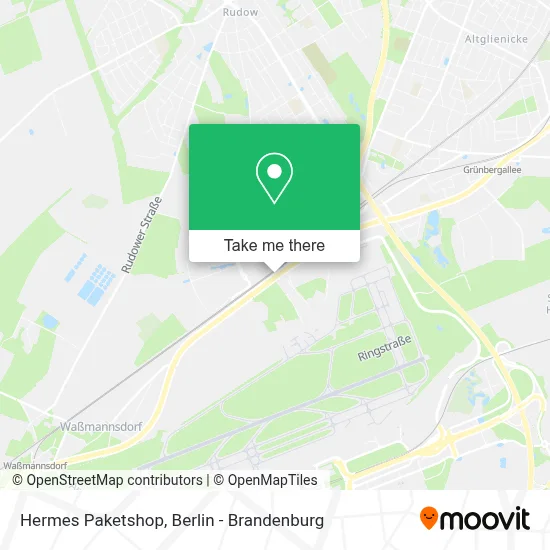 Hermes Paketshop map