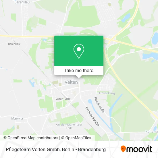 Pflegeteam Velten Gmbh map