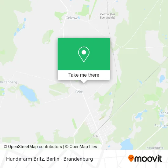 Hundefarm Britz map