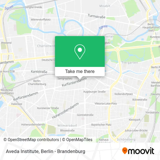 Aveda Institute map