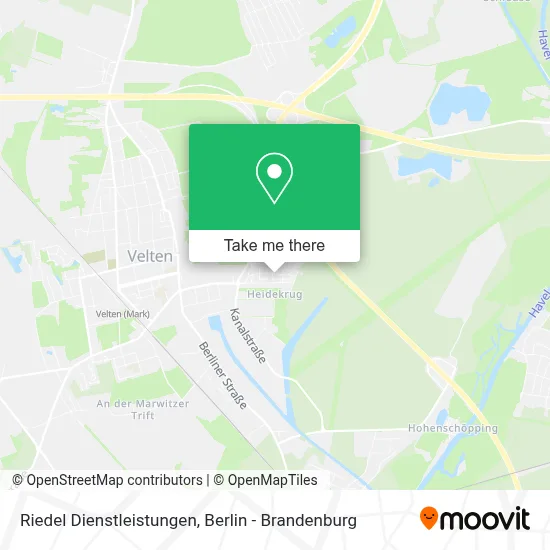 Riedel Dienstleistungen map