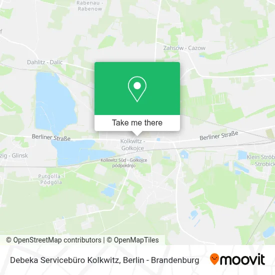 Debeka Servicebüro Kolkwitz map