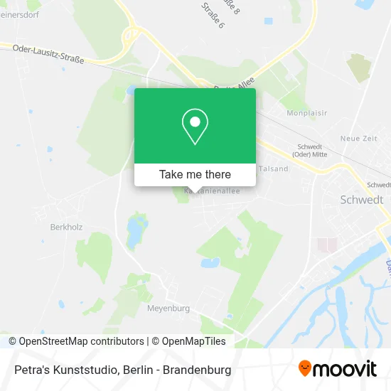 Petra's Kunststudio map