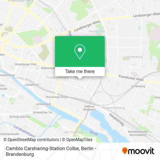 Cambio Carsharing-Station Colbe map