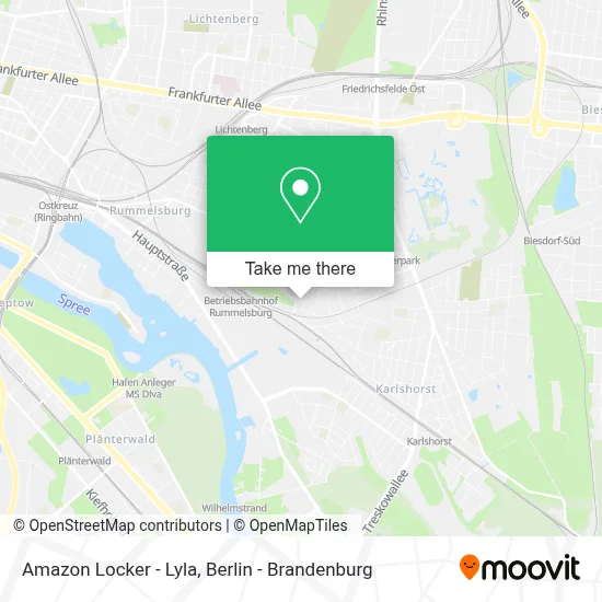 Amazon Locker - Lyla map