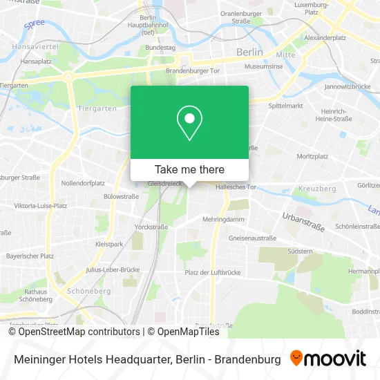 Meininger Hotels Headquarter map
