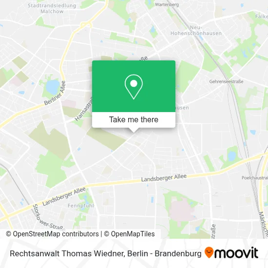 Rechtsanwalt Thomas Wiedner map