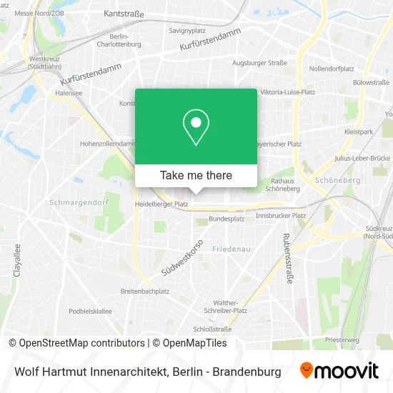 Wolf Hartmut Innenarchitekt map