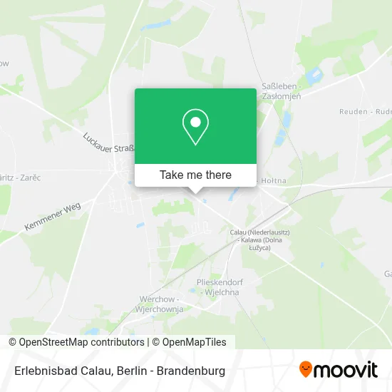 Erlebnisbad Calau map