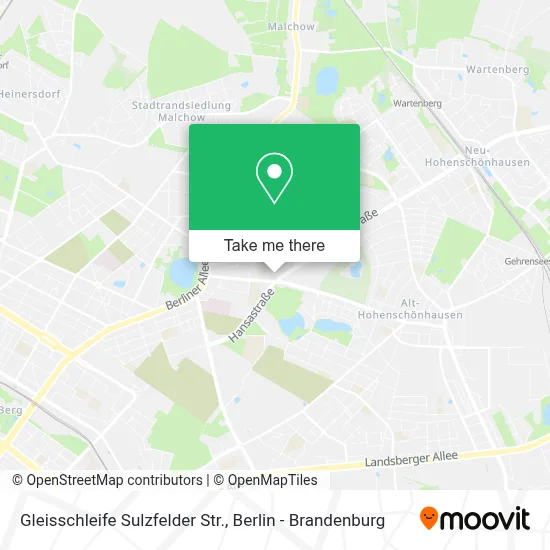 Gleisschleife Sulzfelder Str. map