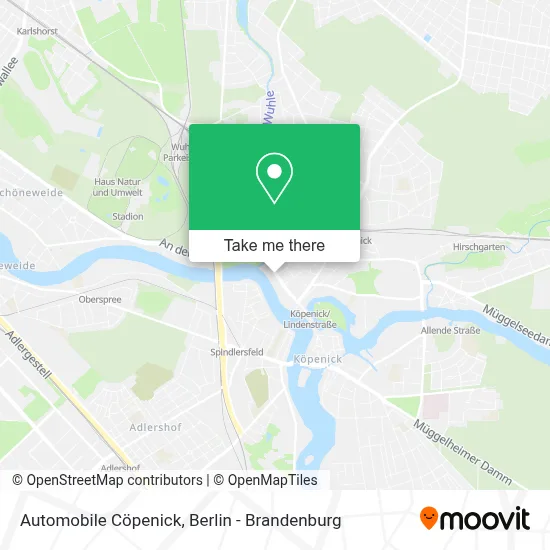 Automobile Cöpenick map