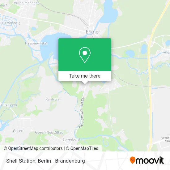 Shell Station map