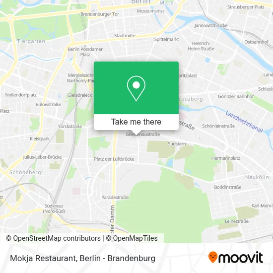 Mokja Restaurant map
