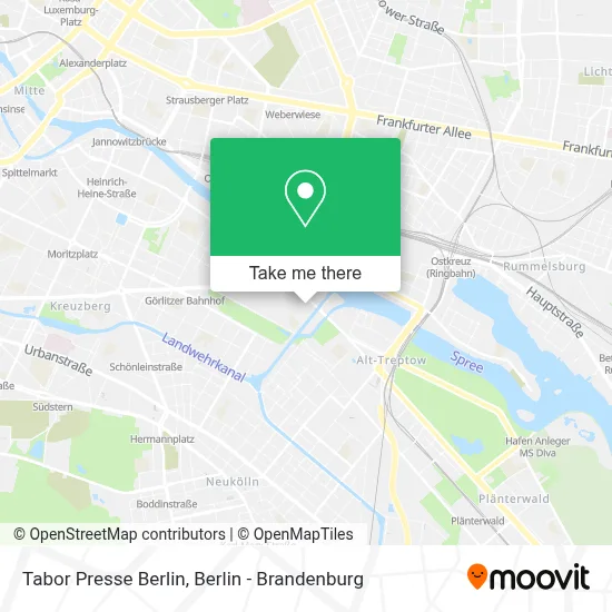 Tabor Presse Berlin map