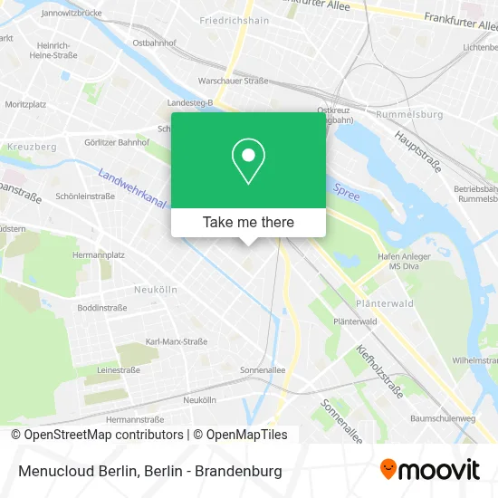 Menucloud Berlin map
