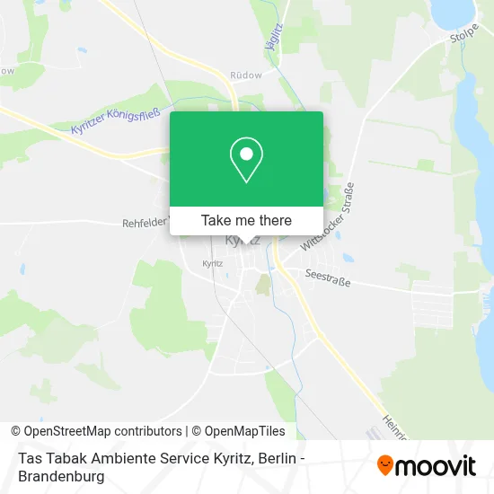 Tas Tabak Ambiente Service Kyritz map