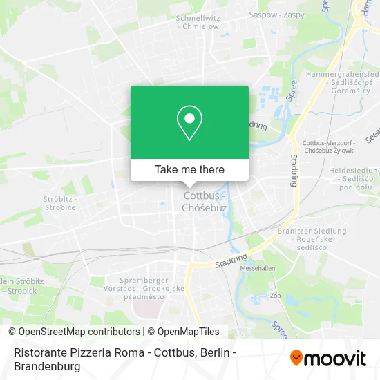Ristorante Pizzeria Roma - Cottbus map