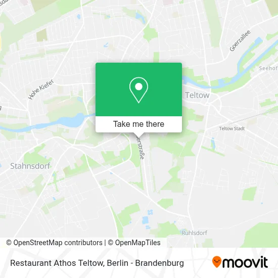 Restaurant Athos Teltow map