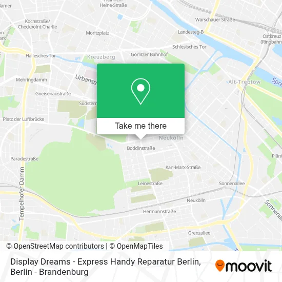 Display Dreams - Express Handy Reparatur Berlin map