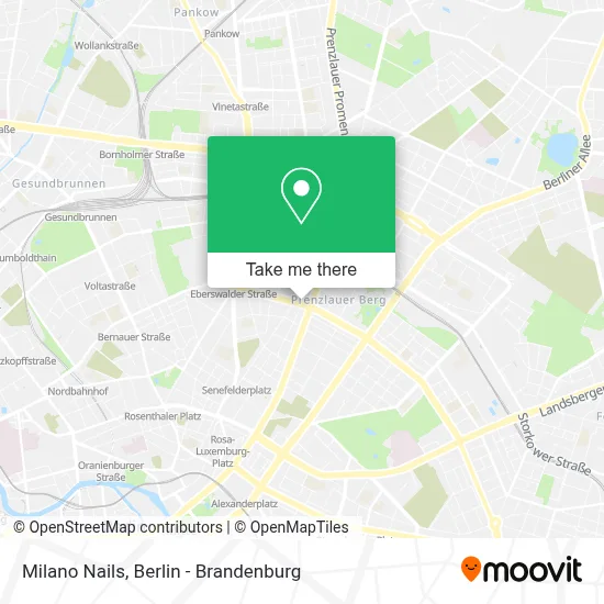 Milano Nails map