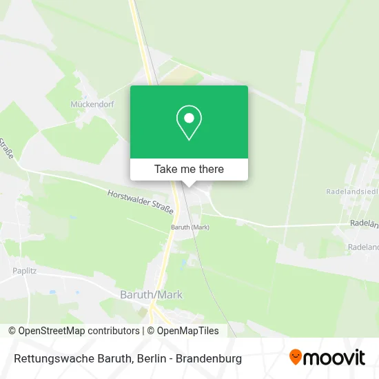 Rettungswache Baruth map