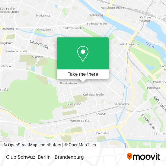 Club Schwuz map