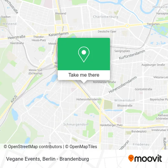 Vegane Events map