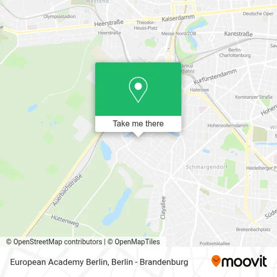 European Academy Berlin map