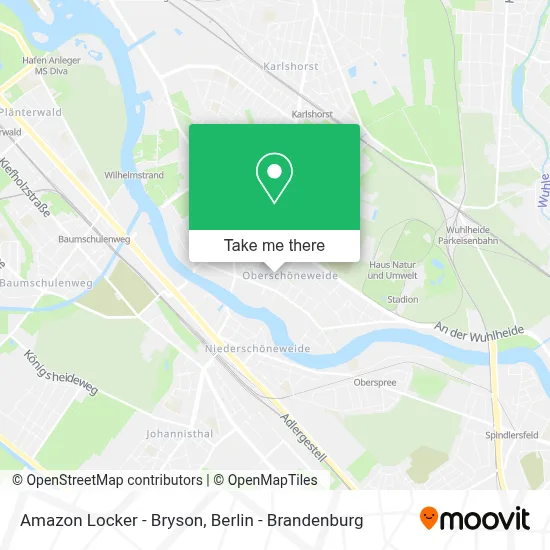 Amazon Locker - Bryson map