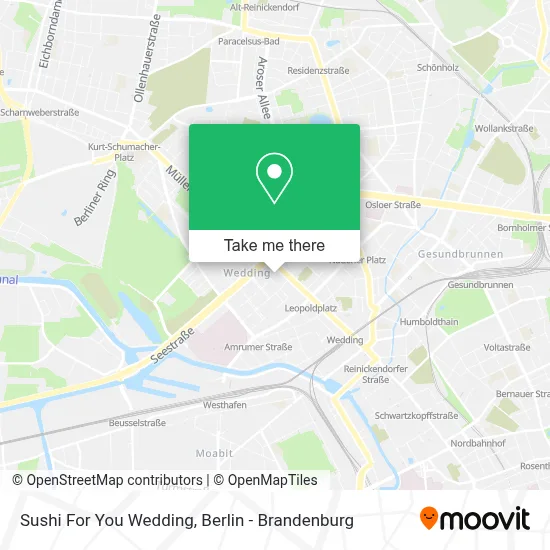 Sushi For You Wedding map