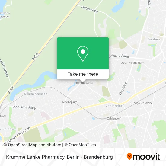 Krumme Lanke Pharmacy map