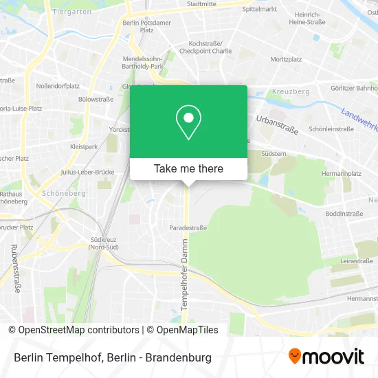Berlin Tempelhof map